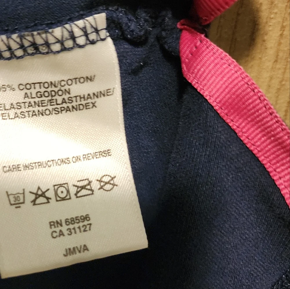 Dkny Blue Denim Jacket with Black Trim